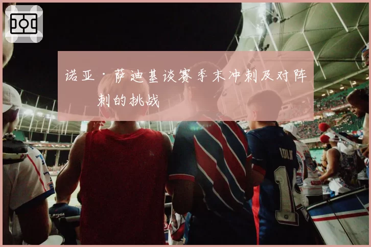 诺亚·萨迪基谈赛季末冲刺及对阵热刺的挑战